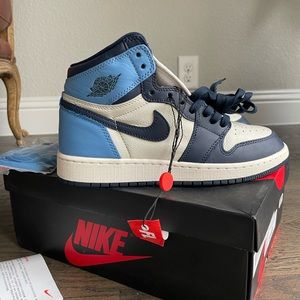 Air Jordan 1 og high top obsidian size 6 y